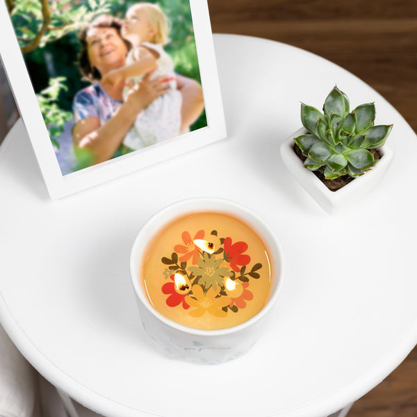 Pavilion Gift Company Love You Grandma 12 Oz - 100% Soy Wax Reveal Triple Wick Candle Scent: Tranquility