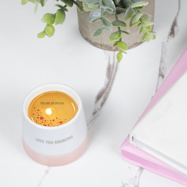 Pavilion Gift Company Love You Grandma 2 Oz - 100% Soy Wax Reveal Candle Scent: Tranquility