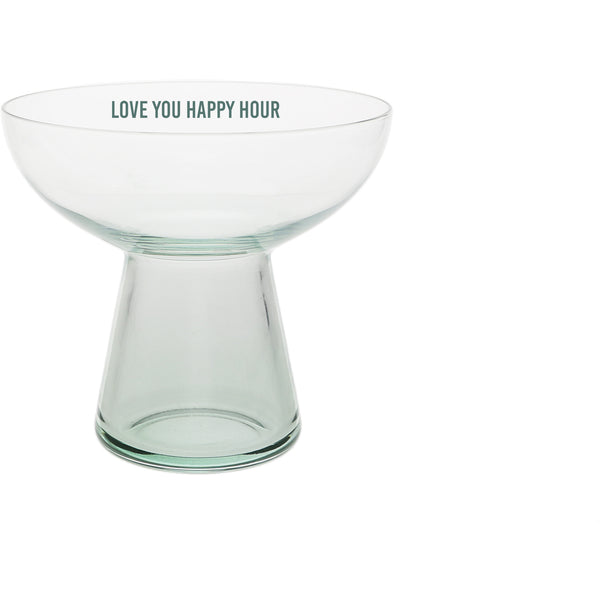 pavilion gift company Love You Happy Hour 15 oz Cocktail Glass