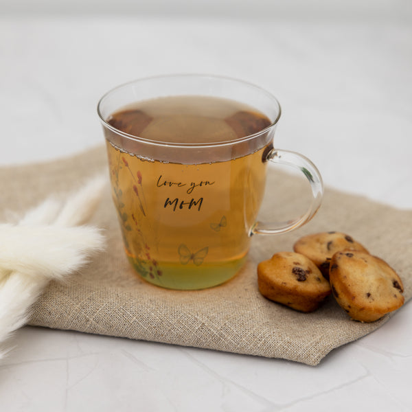 Pavilion Gift Company Love You Mom 13.5 Oz Glass Cup