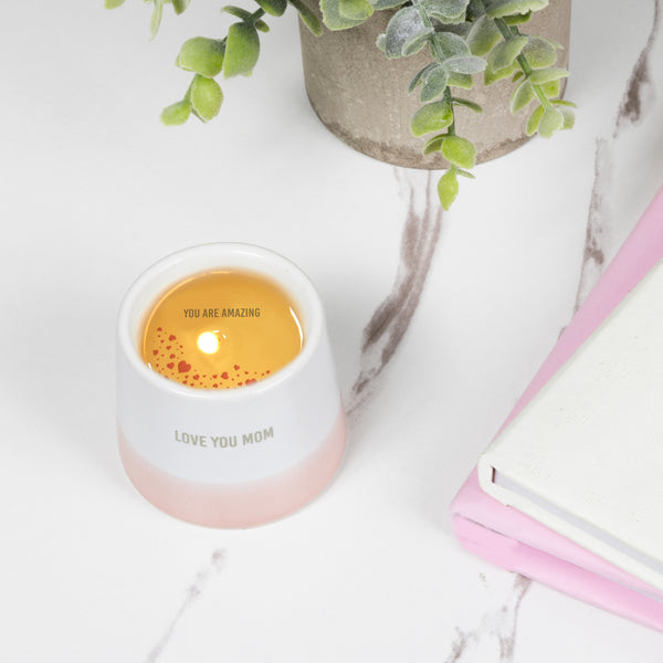 Pavilion Gift Company Love You Mom 2 Oz - 100% Soy Wax Reveal Candle Scent: Tranquility