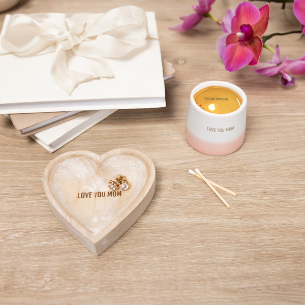 Pavilion Gift Company Love You Mom 2 Oz - 100% Soy Wax Reveal Candle Scent: Tranquility