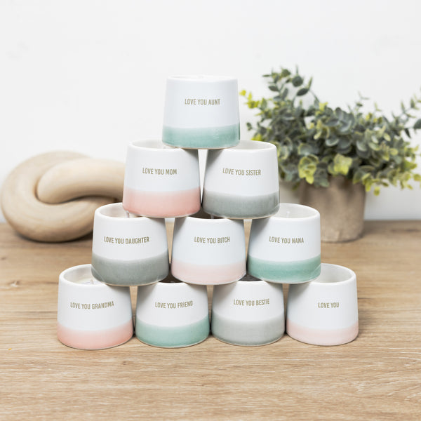 Pavilion Gift Company Love You Mom 2 Oz - 100% Soy Wax Reveal Candle Scent: Tranquility