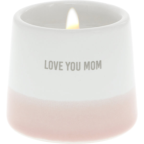pavilion gift company Love You Mom 2 oz - 100% Soy Wax Reveal Candle Scent: Tranquility