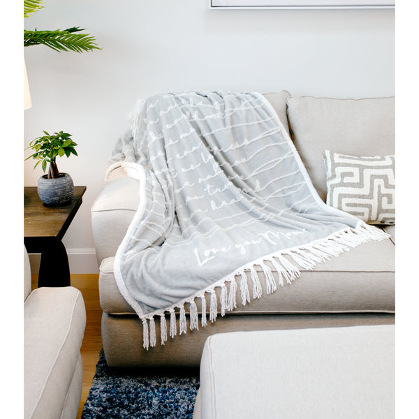 Pavilion Gift Company Love You Mom 50" X 60" Inspirational Plush Blanket