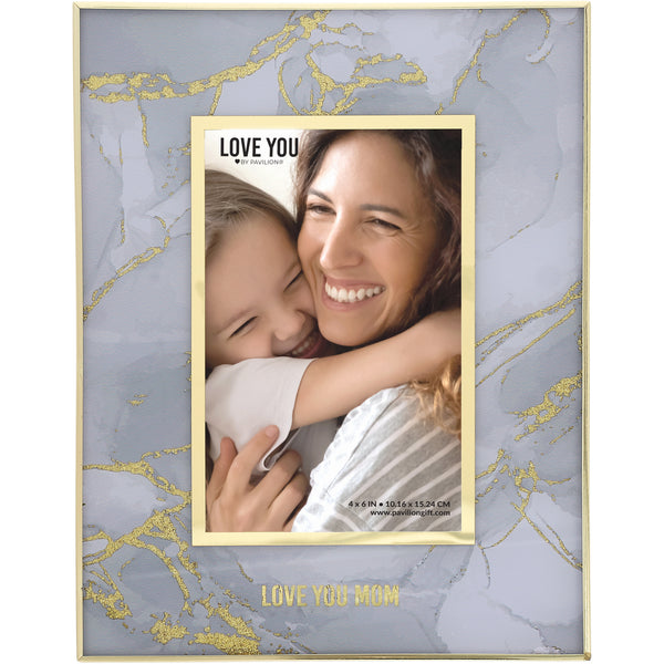pavilion gift company Love You Mom 7.25" x 9.75" Frame (Holds 4" x 6" Photo)