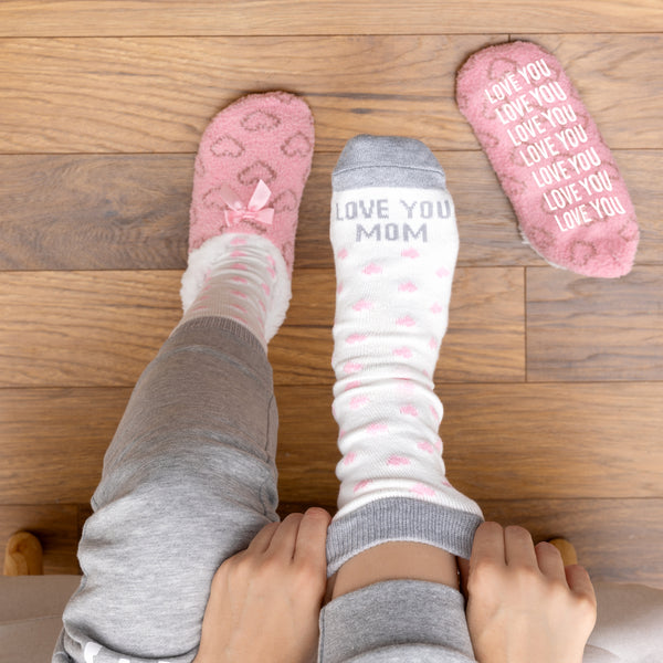 Pavilion Gift Company Love You Mom Slipper Sock Gift Set