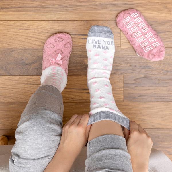 Pavilion Gift Company Love You Nana Slipper Sock Gift Set