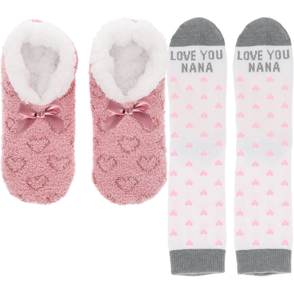 pavilion gift company Love You Nana Slipper Sock Gift Set