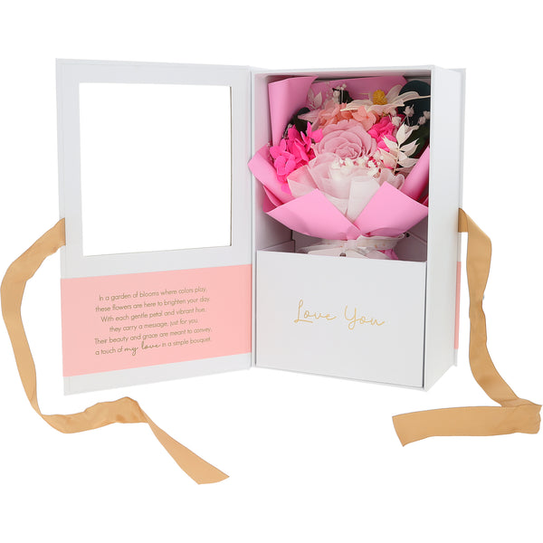 pavilion gift company Love You Pink Preserved Floral Bouquet