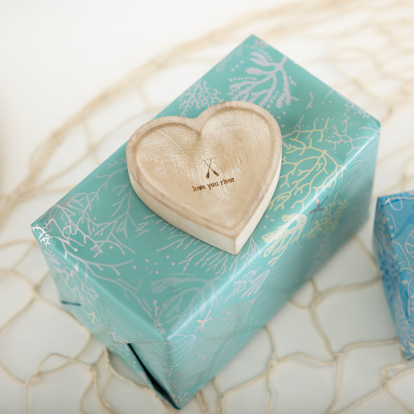 Pavilion Gift Company Love You River 4" Wood Keepsake Dish