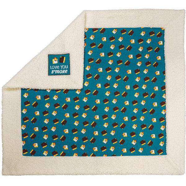 pavilion gift company Love You S'more 45" x 50" Sherpa Blanket