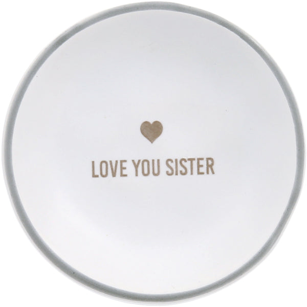 pavilion gift company Love You Sister 2.5" Trinket Dish