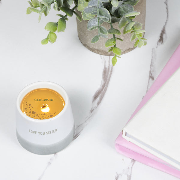 Pavilion Gift Company Love You Sister 2 Oz - 100% Soy Wax Reveal Candle Scent: Tranquility