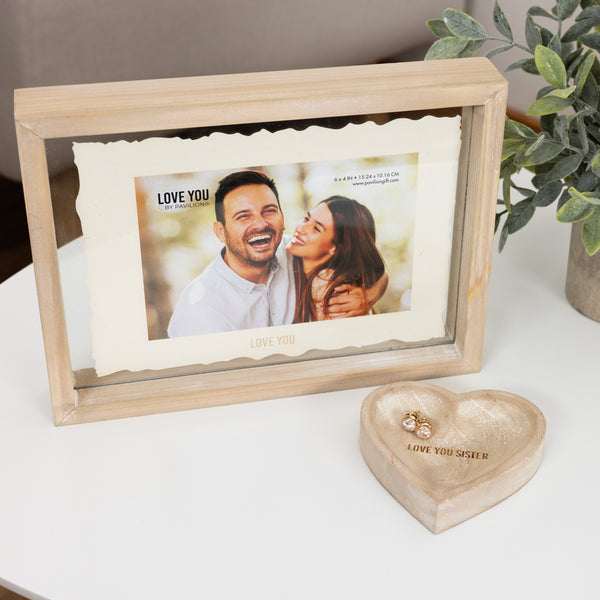 Pavilion Gift Company Love You Sister 4" Wood Keepsake Dish