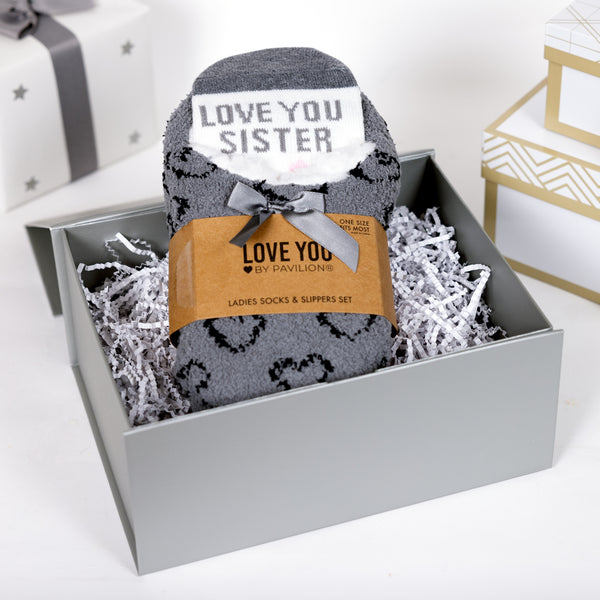 Pavilion Gift Company Love You Sister Slipper Sock Gift Set