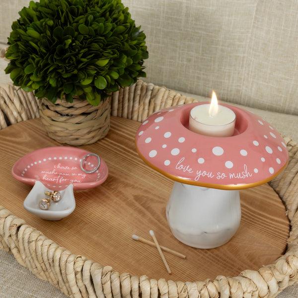 Pavilion Gift Company Love You So 4.75" Mushroom Tealight Holder