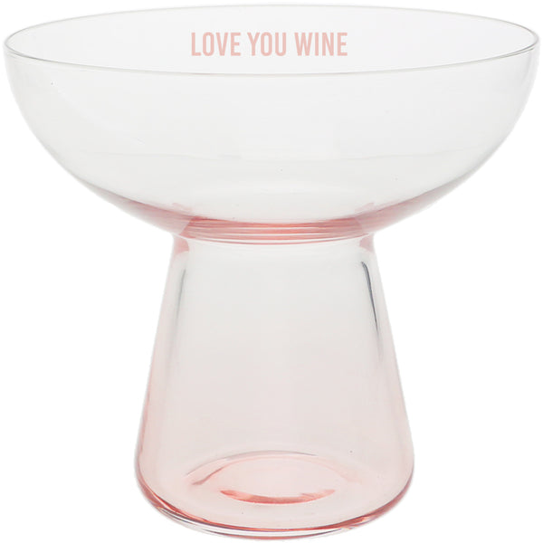 pavilion gift company Love You Wine 15 oz Cocktail Glass