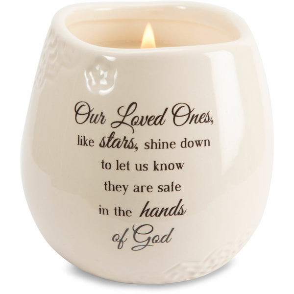 pavilion gift company Loved One 8 oz - 100% Soy Wax Candle Scent: Tranquility