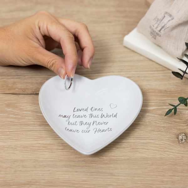 Pavilion Gift Company Loved Ones 4.5" Heart Keepsake Dish
