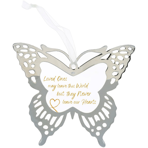 pavilion gift company Loved Ones 4" Mirrored Glass Ornament