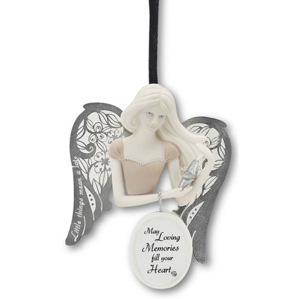 pavilion gift company Loving Memories 3" Angel Ornament