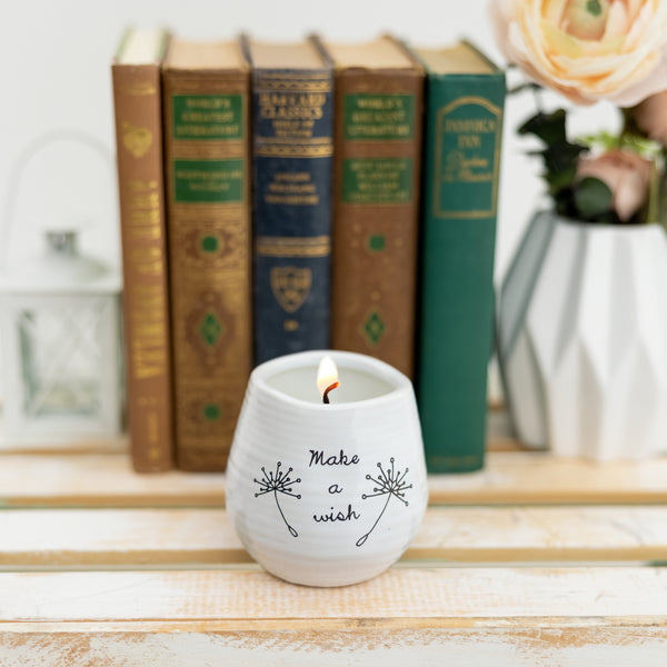 Pavilion Gift Company Make A Wish 8 Oz - 100% Soy Wax Candle Scent: Serenity