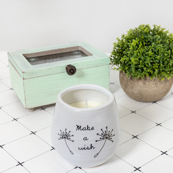 Pavilion Gift Company Make A Wish 8 Oz - 100% Soy Wax Candle Scent: Serenity