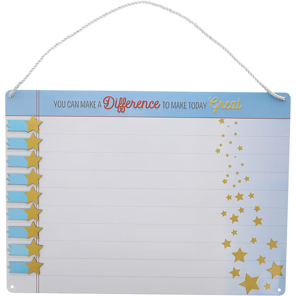 pavilion gift company Make Today Great 18" x 13" Metal Task Board (Includes 10 Magnets)