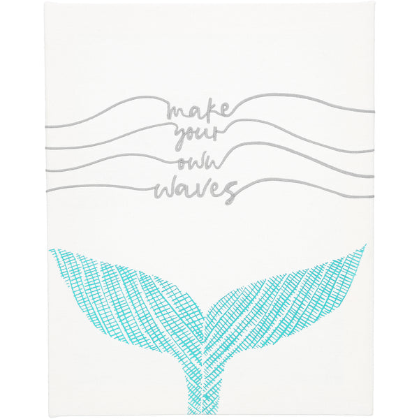 pavilion gift company Make Waves 12" x 15" Embroidered Plaque