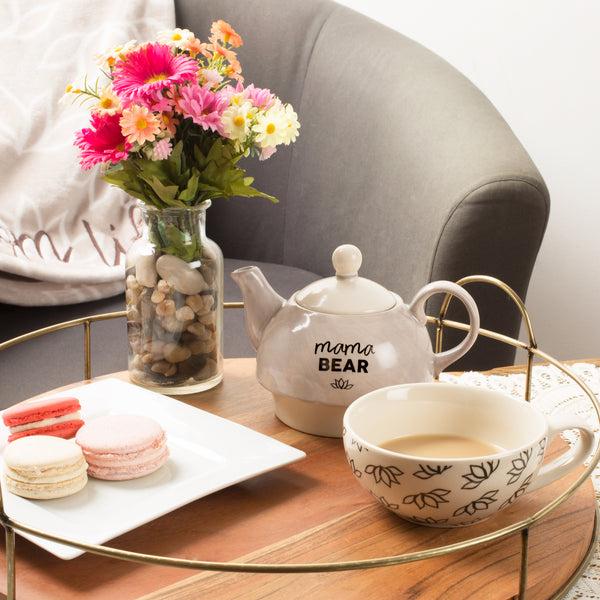 Pavilion Gift Company Mama Bear 15 Oz Teapot & 8 Oz Cup