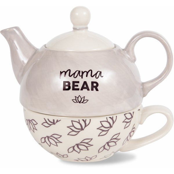 pavilion gift company Mama Bear 15 oz Teapot & 8 oz Cup