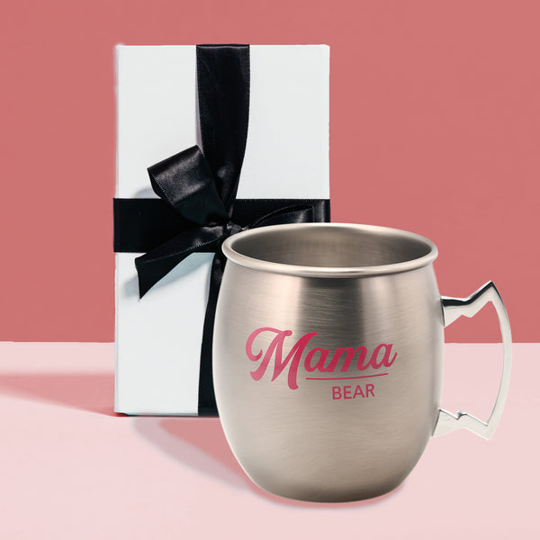 Pavilion Gift Company Mama Bear 20 Oz Stainless Steel Moscow Mule