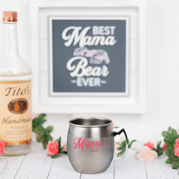 Pavilion Gift Company Mama Bear 20 Oz Stainless Steel Moscow Mule