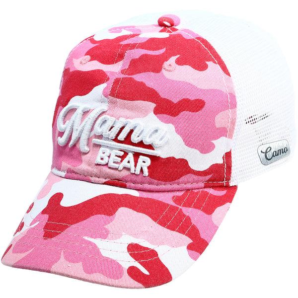 Pavilion Gift Company Mama Bear Pink Camo Adjustable Mesh Hat