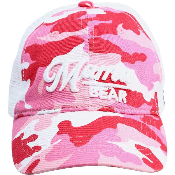 pavilion gift company Mama Bear Pink Camo Adjustable Mesh Hat