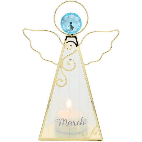 pavilion gift company March 6.5" Monthly Angel Tea Light Holder