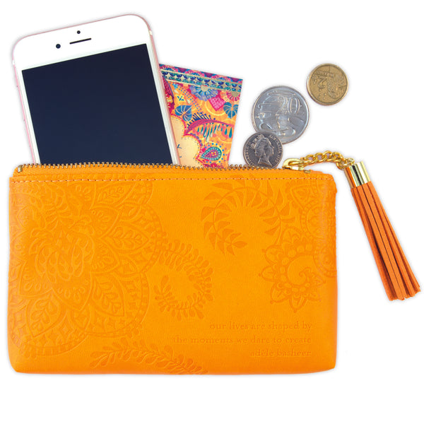 Pavilion Gift Company Marigold Gift Boxed Vegan Leather Coin Purse