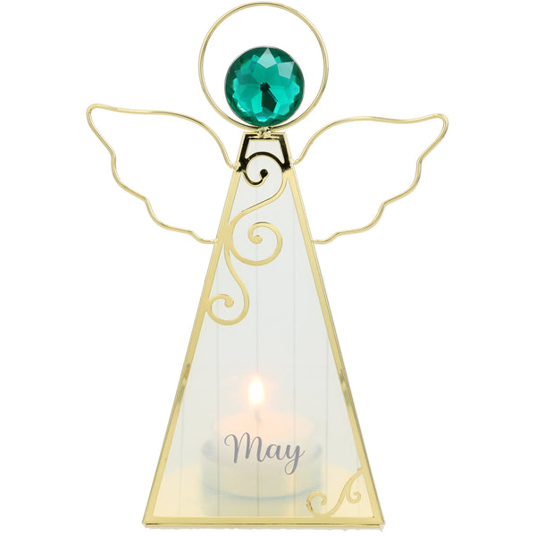 pavilion gift company May 6.5" Monthly Angel Tea Light Holder
