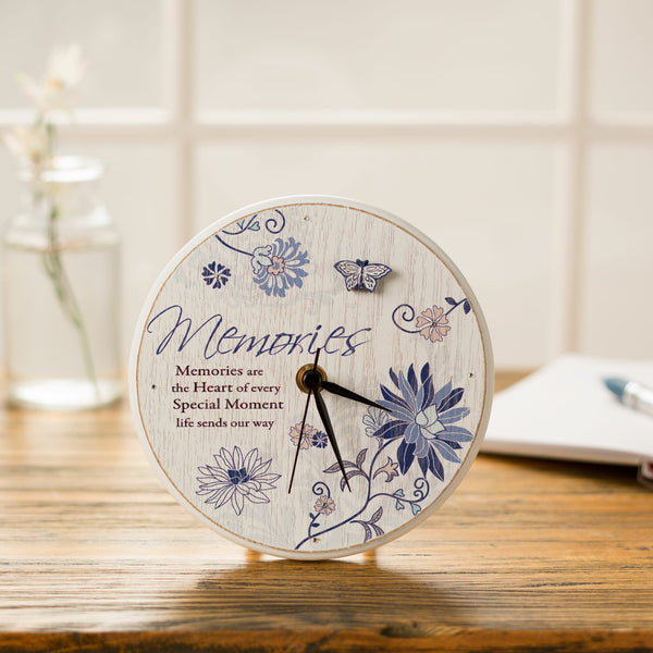 Pavilion Gift Company Memories 6" Self-Standing Round Clock