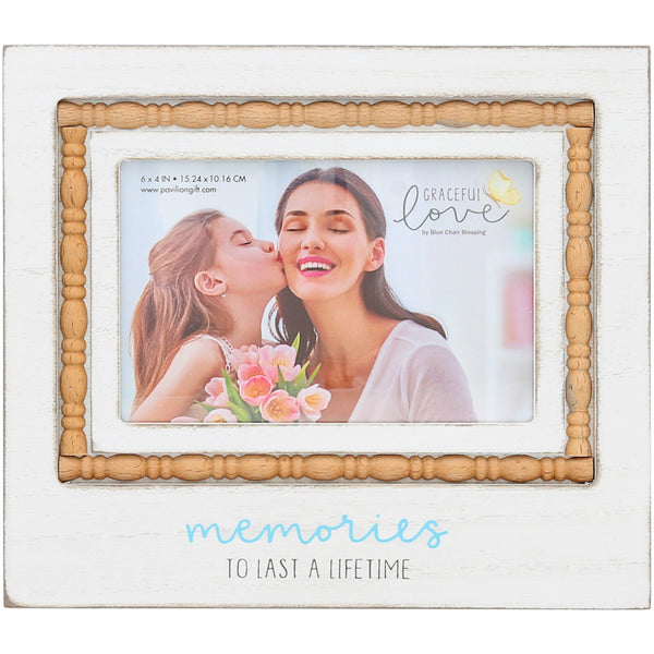 pavilion gift company Memories 8.75" x 7.5" MDF Frame (Holds 6" x 4" Photo)