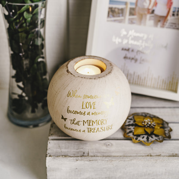 Pavilion Gift Company Memory 5" Round Tealight Candle Holder