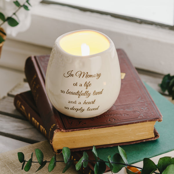 Pavilion Gift Company Memory 8 Oz - 100% Soy Wax Candle Scent: Tranquility