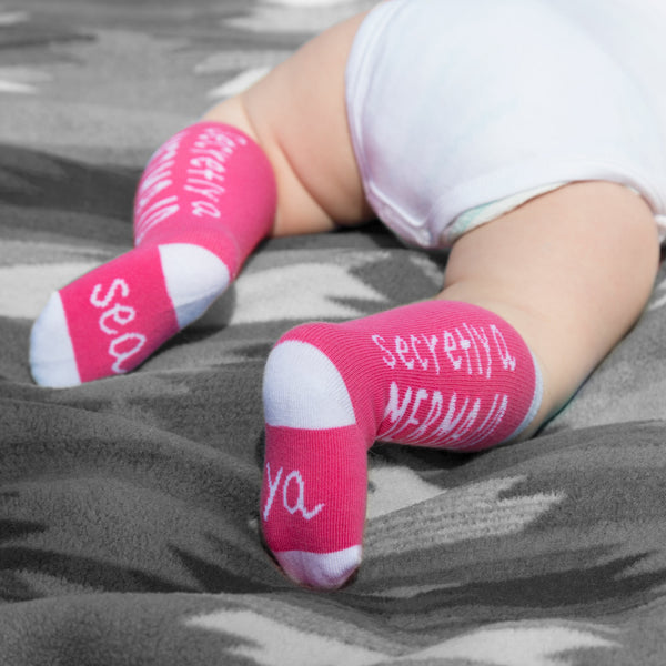 Pavilion Gift Company Mermaid 0-12 Months Baby Knee Highs