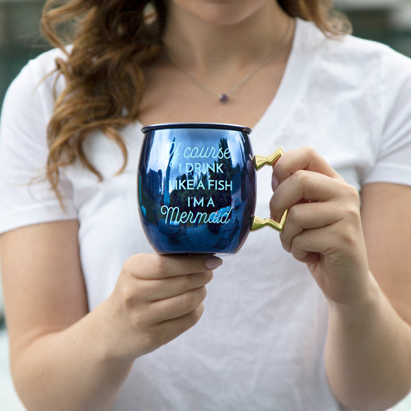 Pavilion Gift Company Mermaid 20 Oz Stainless Steel Moscow Mule