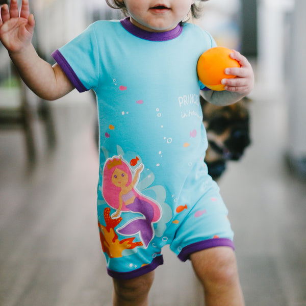 Pavilion Gift Company Mermaid Princess 6-12 Months Romper