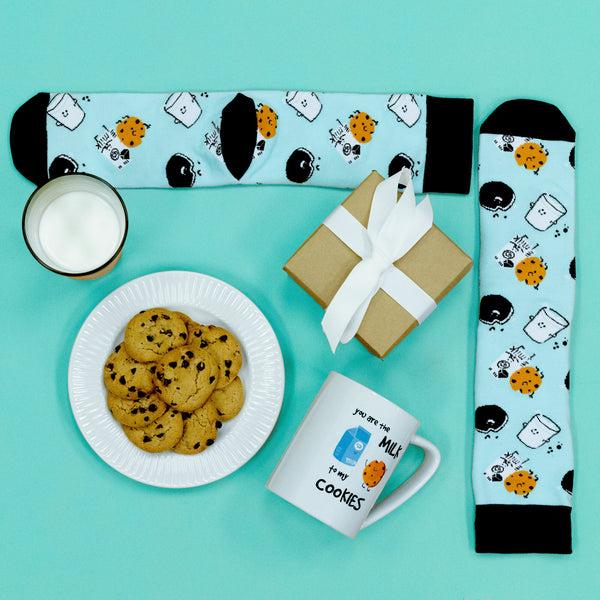 Pavilion Gift Company Milk To My Cookies 18 Oz Mug And Sock Set