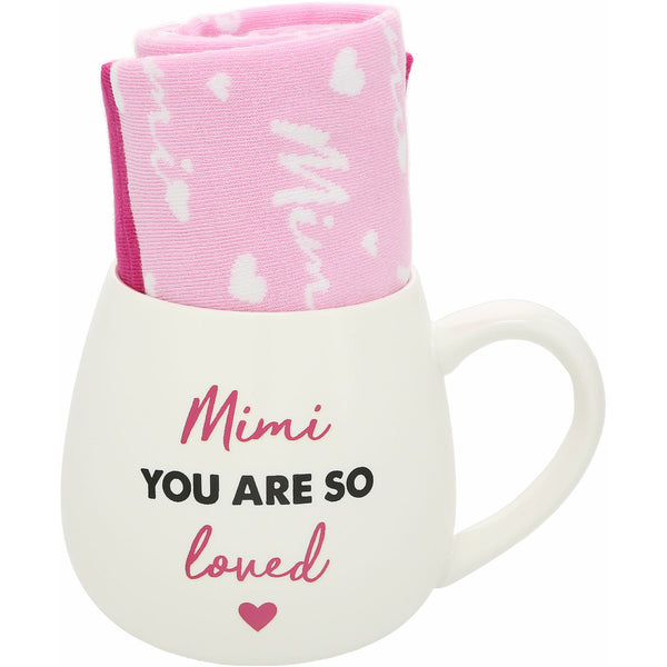 pavilion gift company Mimi 15.5 oz Mug and Sock Set