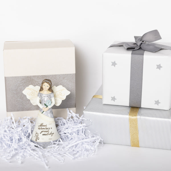 Pavilion Gift Company Mimi 5.5" Angel Holding Flower