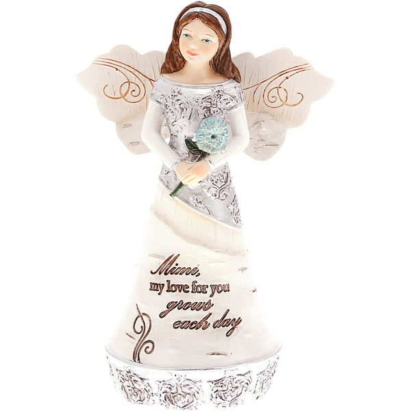 pavilion gift company Mimi 5.5" Angel Holding Flower